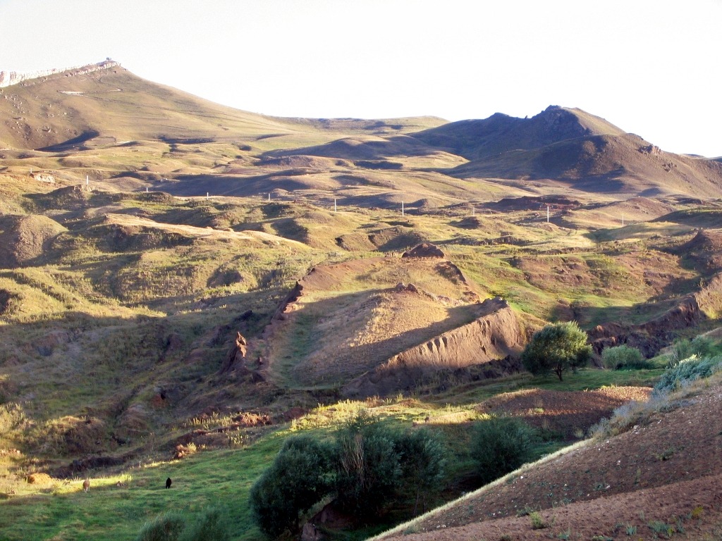 File photograph of the boat-shaped Durupınar formation in eastern Türkiye, seen across rocky terrain in 2007